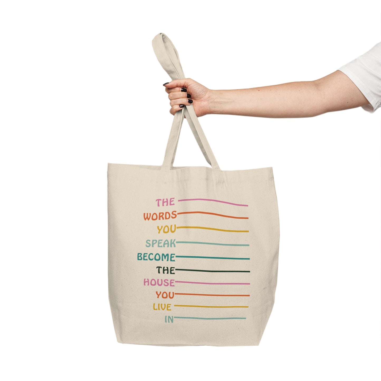 WORDS HOLD POWER TOTE BAG